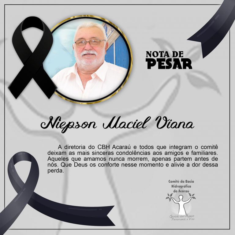 NOTA DE PESAR – Niepson Maciel Viana