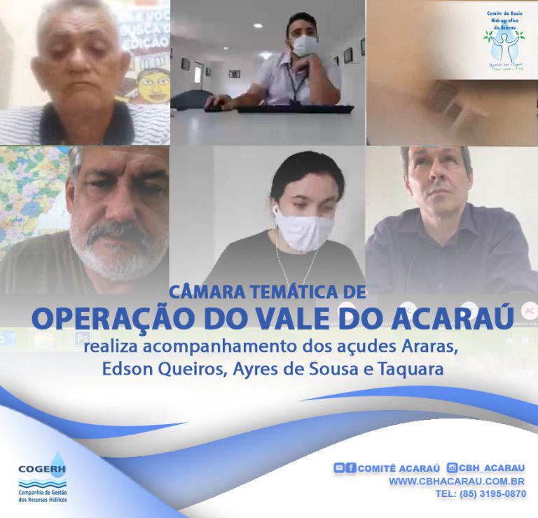 Câmara Temática de Operação do Vale do Acaraú realiza acompanhamento dos açudes do Vale