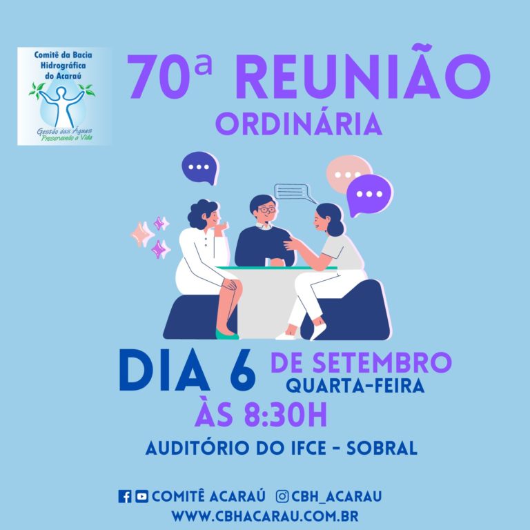 70a reunião do CBH Acaraú